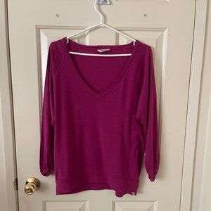 TNA Purple V-Neck Size S